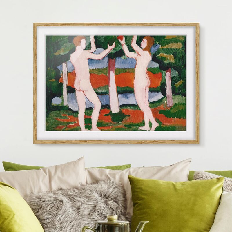 Póster enmarcado - August Macke - Adam And Eve Dimensión LxA: 70cm x 100cm, Marco: Roble
Póster enmarcado - August Macke - Adam And Eve Dimensión LxA: 70cm x 100cm, Marco: Roble