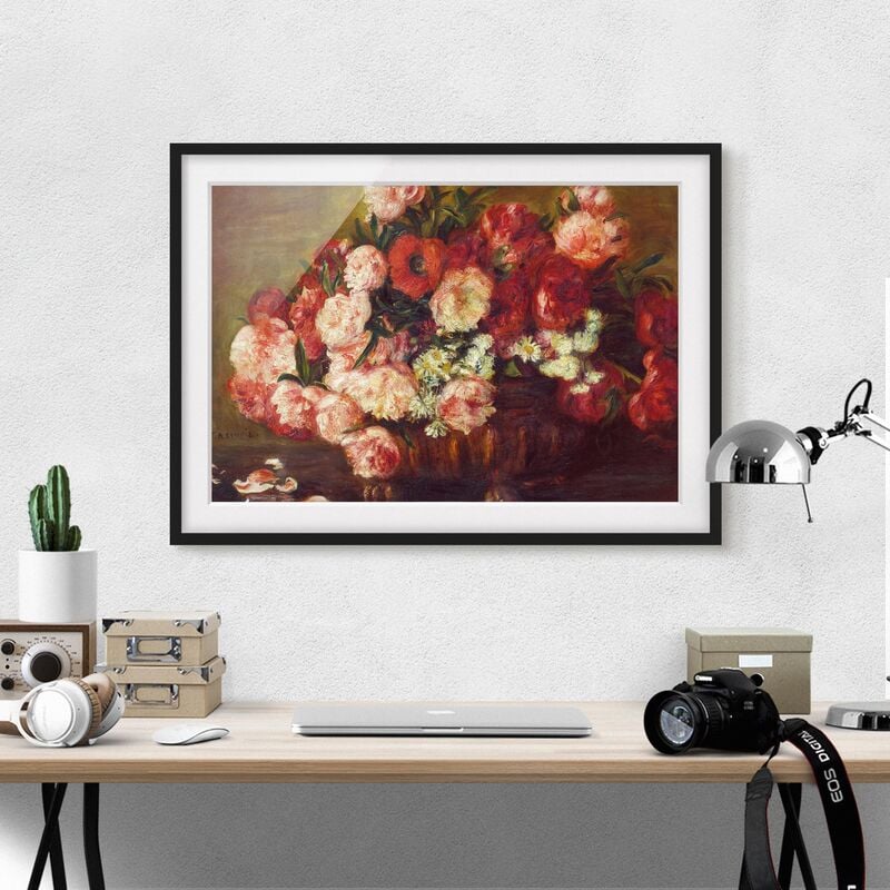 Póster enmarcado - Auguste Renoir - Natura morta con peonie Dimensión LxA: 40cm x 55cm, Marco: Negro
Póster enmarcado - Auguste Renoir - Natura morta con peonie Dimensión LxA: 40cm x 55cm, Marco: Negro