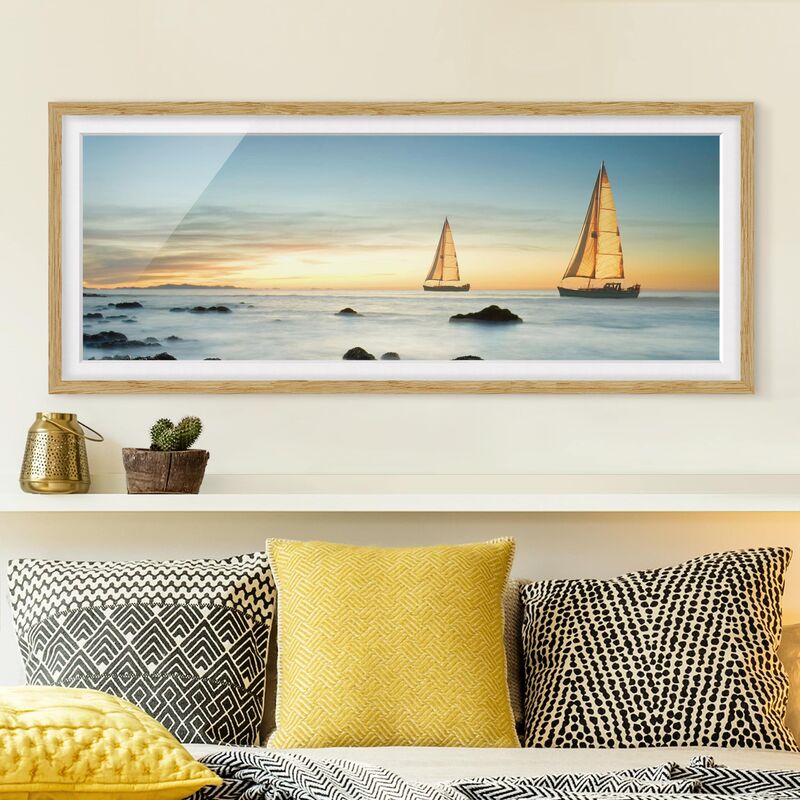 Póster enmarcado - Barche A Vela In Oceano Dimensión LxA: 20cm x 50cm, Marco: Roble
Póster enmarcado - Barche A Vela In Oceano Dimensión LxA: 20cm x 50cm, Marco: Roble