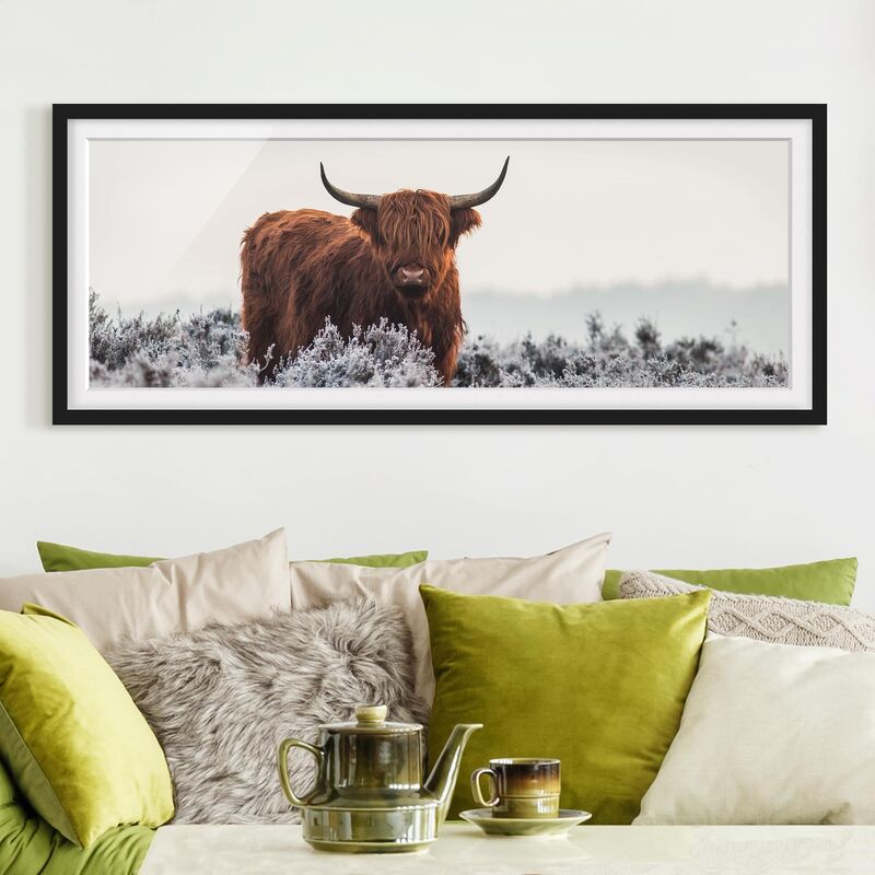 Póster enmarcado - Bisonte Nelle Highlands Dimensión LxA: 50cm x 130cm, Marco: Negro
Póster enmarcado - Bisonte Nelle Highlands Dimensión LxA: 50cm x 130cm, Marco: Negro