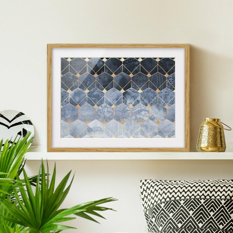 Póster enmarcado - Blu Geometria Golden Art Deco Dimensión LxA: 18cm x 24cm, Marco: Roble
Póster enmarcado - Blu Geometria Golden Art Deco Dimensión LxA: 18cm x 24cm, Marco: Roble