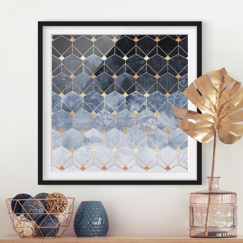 Póster enmarcado - Blu Geometria Golden Art Deco Dimensión LxA: 30cm x 30cm, Marco: Negro
Póster enmarcado - Blu Geometria Golden Art Deco Dimensión LxA: 30cm x 30cm, Marco: Negro