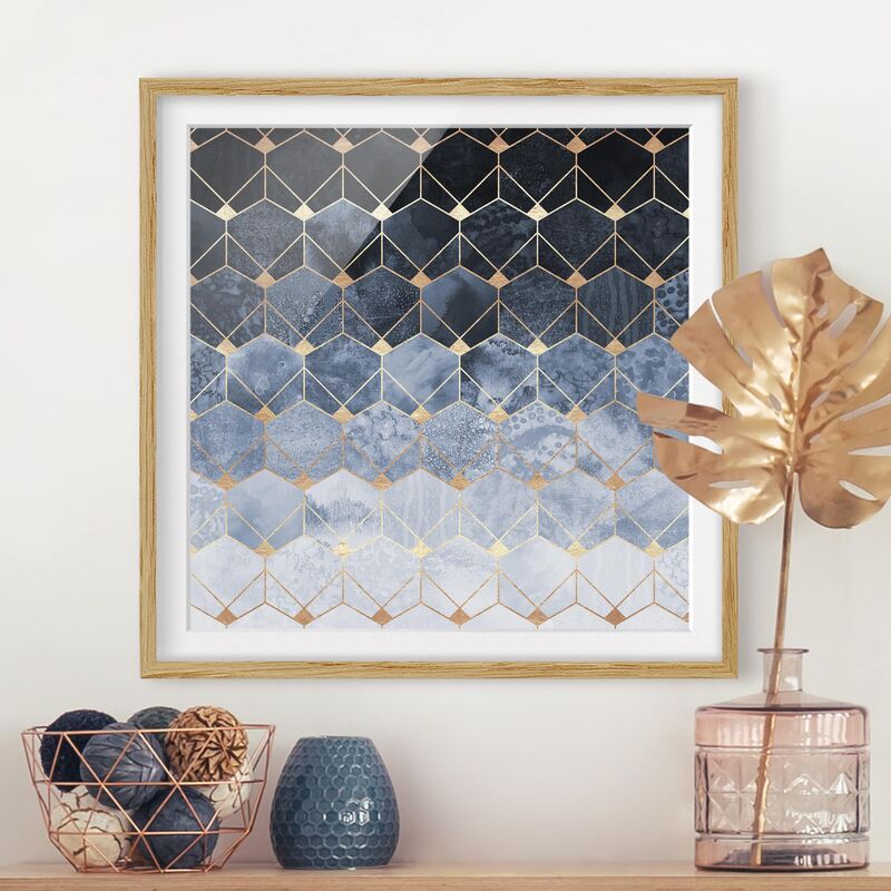 Póster enmarcado - Blu Geometria Golden Art Deco Dimensión LxA: 20cm x 20cm, Marco: Roble
Póster enmarcado - Blu Geometria Golden Art Deco Dimensión LxA: 20cm x 20cm, Marco: Roble