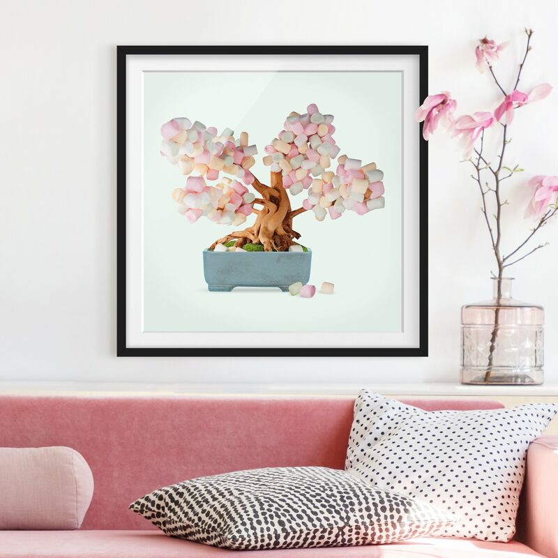 Póster enmarcado - Bonsai con marshmallow Dimensión LxA: 70cm x 70cm, Marco: Negro
Póster enmarcado - Bonsai con marshmallow Dimensión LxA: 70cm x 70cm, Marco: Negro