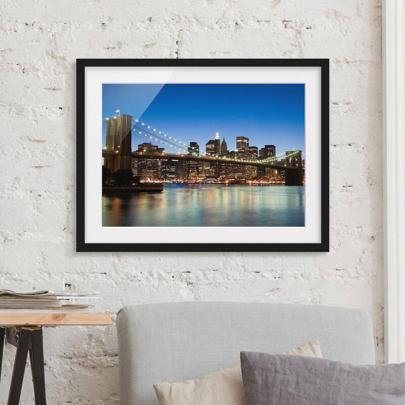 Póster enmarcado - Brooklyn Bridge In New York Dimensión LxA: 18cm x 24cm, Marco: Negro
Póster enmarcado - Brooklyn Bridge In New York Dimensión LxA: 18cm x 24cm, Marco: Negro