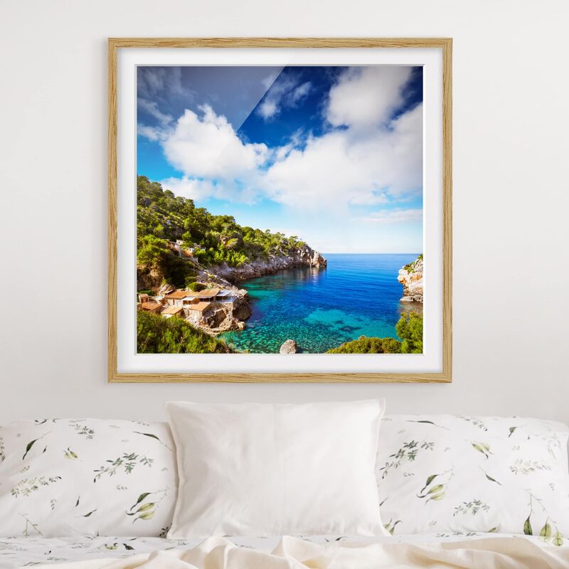 Póster enmarcado - Cala De Deia In Majorca Dimensión LxA: 70cm x 70cm, Marco: Roble
Póster enmarcado - Cala De Deia In Majorca Dimensión LxA: 70cm x 70cm, Marco: Roble