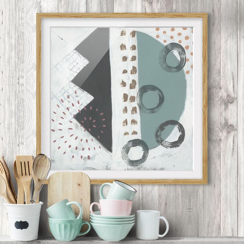 Póster enmarcado - Carnival Of Forms In Teal III Dimensión LxA: 30cm x 30cm, Marco: Roble
Póster enmarcado - Carnival Of Forms In Teal III Dimensión LxA: 30cm x 30cm, Marco: Roble