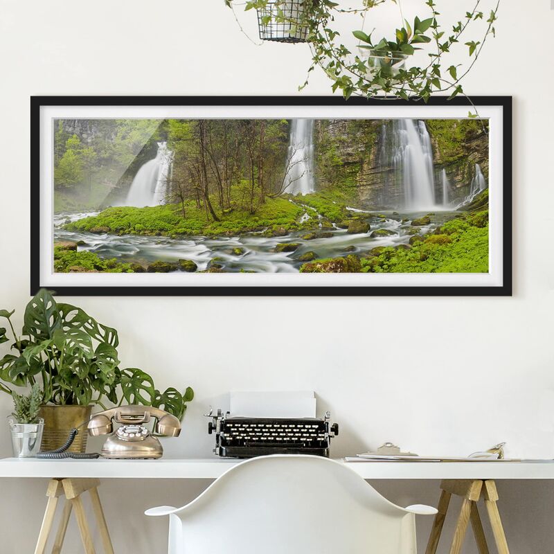 Póster enmarcado - Cascate Cascade De Flumen Dimensión LxA: 30cm x 75cm, Marco: Negro
Póster enmarcado - Cascate Cascade De Flumen Dimensión LxA: 30cm x 75cm, Marco: Negro