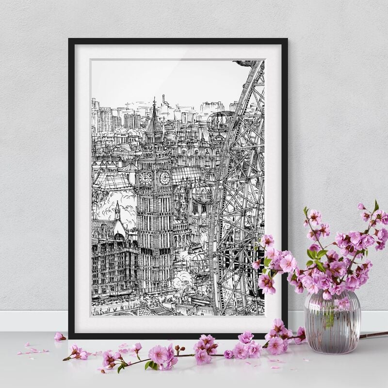 Póster enmarcado - Città Studi - London Eye Dimensión LxA: 100cm x 70cm, Marco: Negro
Póster enmarcado - Città Studi - London Eye Dimensión LxA: 100cm x 70cm, Marco: Negro