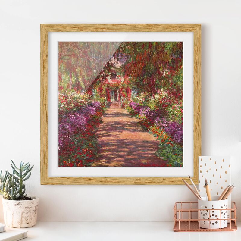 Póster enmarcado - Claude Monet - Percorso nel giardino di Monet Giverny A Dimensión LxA: 20cm x 20cm, Marco: Roble
Póster enmarcado - Claude Monet - Percorso nel giardino di Monet Giverny A Dimensión LxA: 20cm x 20cm, Marco: Roble