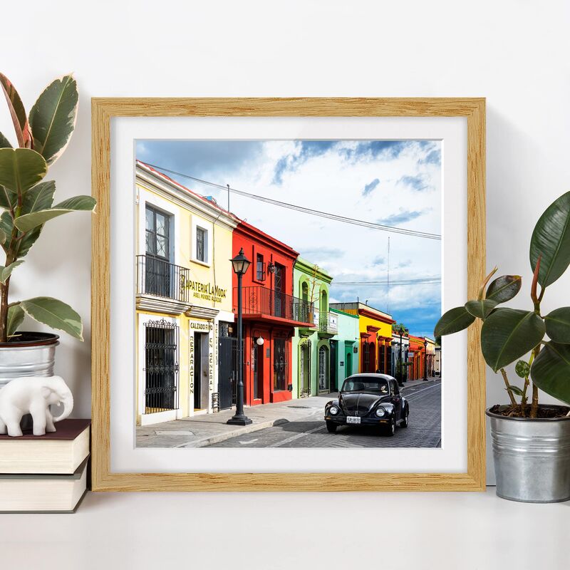 Póster enmarcado - Colorful Facades Black Beetle Dimensión LxA: 30cm x 30cm, Marco: Roble
Póster enmarcado - Colorful Facades Black Beetle Dimensión LxA: 30cm x 30cm, Marco: Roble