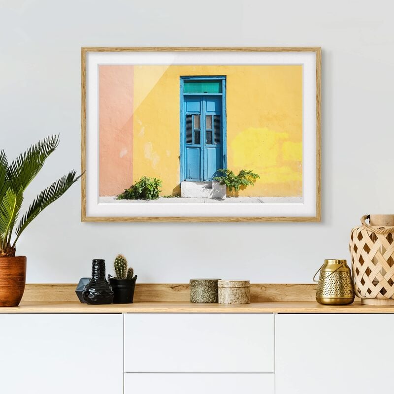 Póster enmarcado - Colorful Wall Blue Door Dimensión LxA: 30cm x 40cm, Marco: Roble
Póster enmarcado - Colorful Wall Blue Door Dimensión LxA: 30cm x 40cm, Marco: Roble