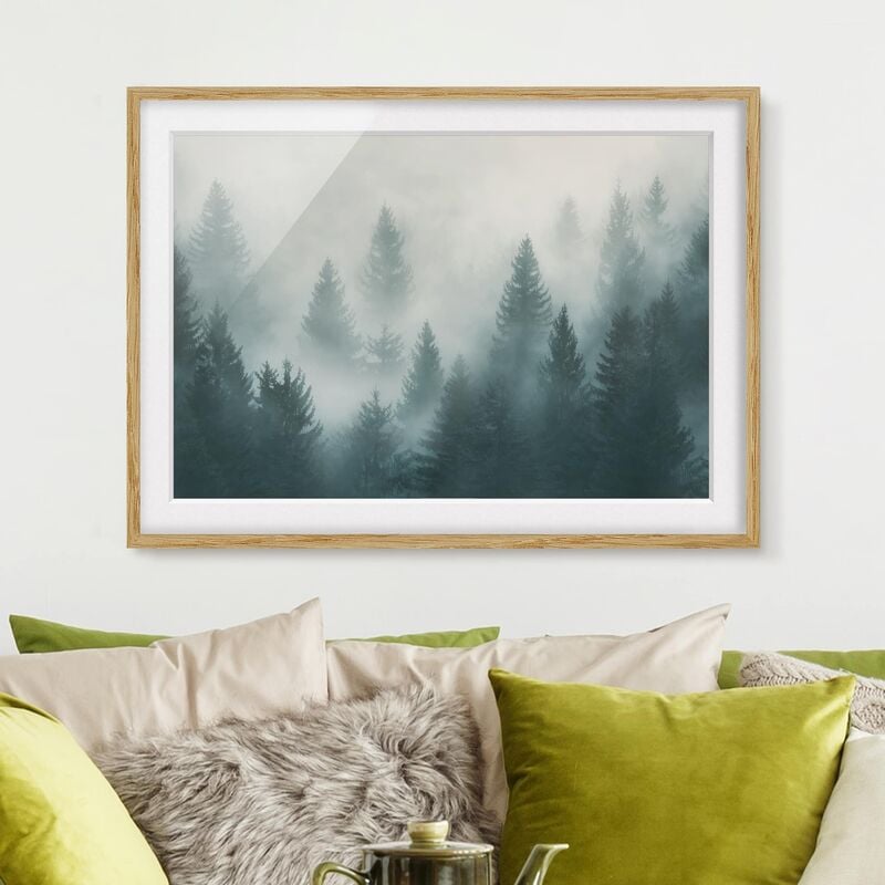 Póster enmarcado - Coniferous Forest In Fog Dimensión LxA: 50cm x 70cm, Marco: Roble
Póster enmarcado - Coniferous Forest In Fog Dimensión LxA: 50cm x 70cm, Marco: Roble