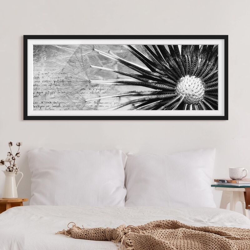 Póster enmarcado - Dandelion Black & White Dimensión LxA: 20cm x 50cm, Marco: Negro
Póster enmarcado - Dandelion Black & White Dimensión LxA: 20cm x 50cm, Marco: Negro