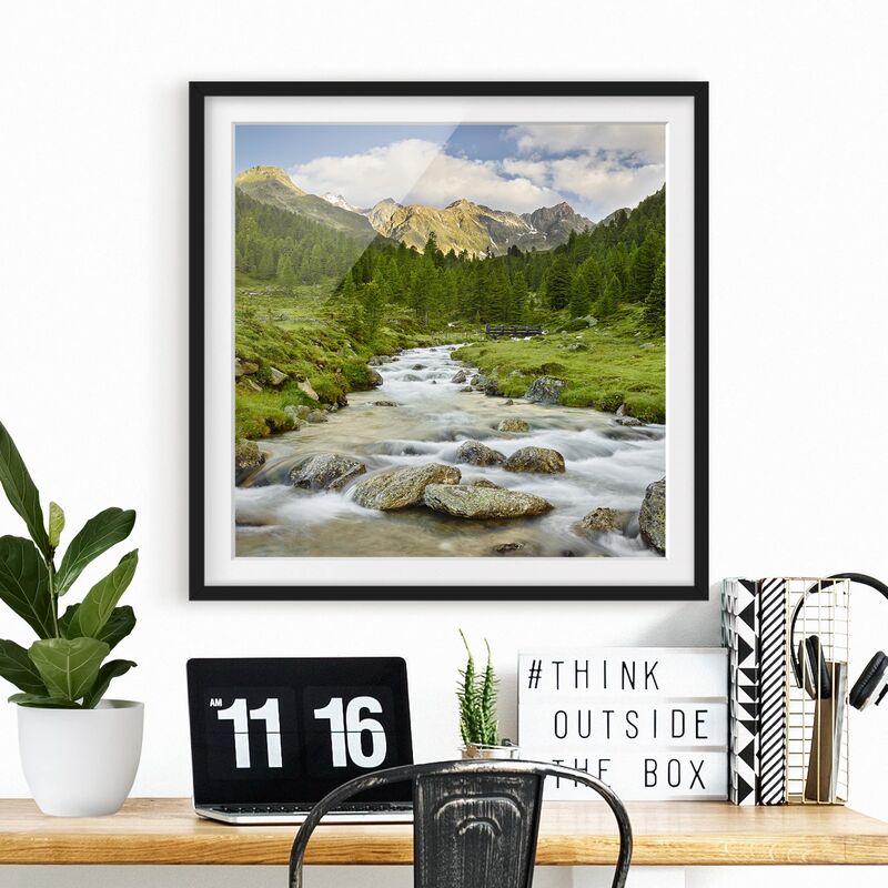 Póster enmarcado - Debanttal National Park Hohe Tauern Dimensión LxA: 20cm x 20cm, Marco: Negro
Póster enmarcado - Debanttal National Park Hohe Tauern Dimensión LxA: 20cm x 20cm, Marco: Negro