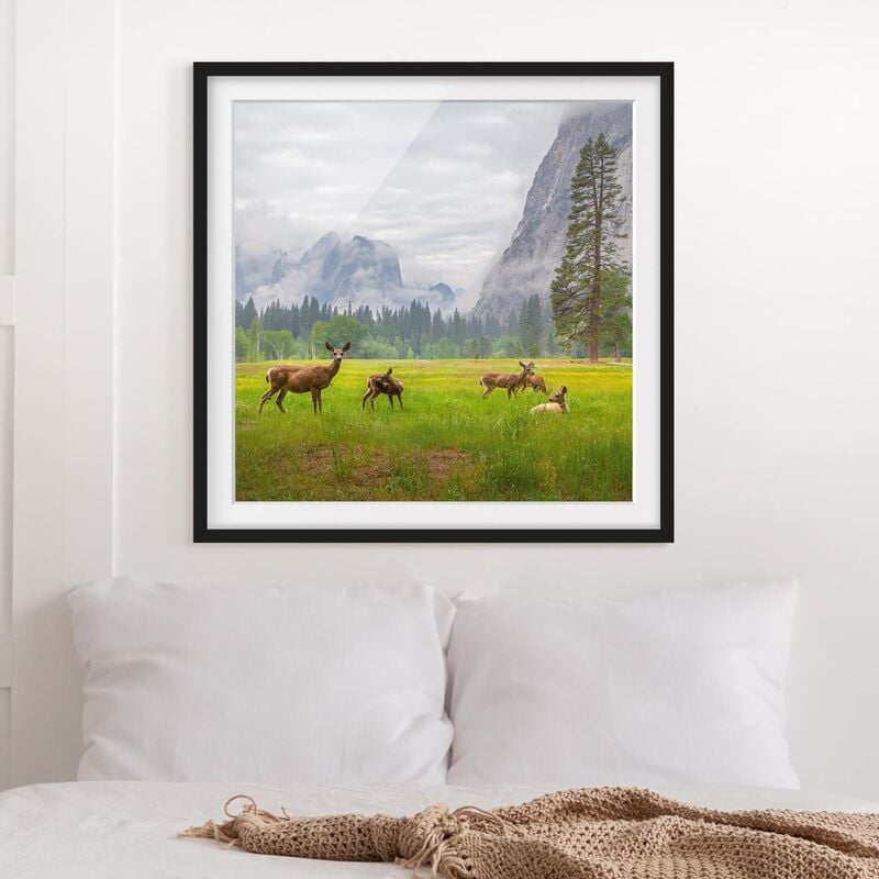 Póster enmarcado - Deer In The Mountains Dimensión LxA: 50cm x 50cm, Marco: Negro
Póster enmarcado - Deer In The Mountains Dimensión LxA: 50cm x 50cm, Marco: Negro