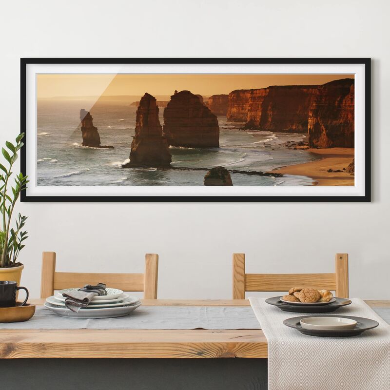 Póster enmarcado - Dodici Apostoli In Australia Dimensión LxA: 40cm x 100cm, Marco: Negro
Póster enmarcado - Dodici Apostoli In Australia Dimensión LxA: 40cm x 100cm, Marco: Negro