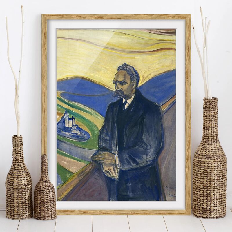 Póster enmarcado - Edvard Munch - Portrait Of Friedrich Nietzsche Dimensión LxA: 100cm x 70cm, Marco: Roble
Póster enmarcado - Edvard Munch - Portrait Of Friedrich Nietzsche Dimensión LxA: 100cm x 70cm, Marco: Roble