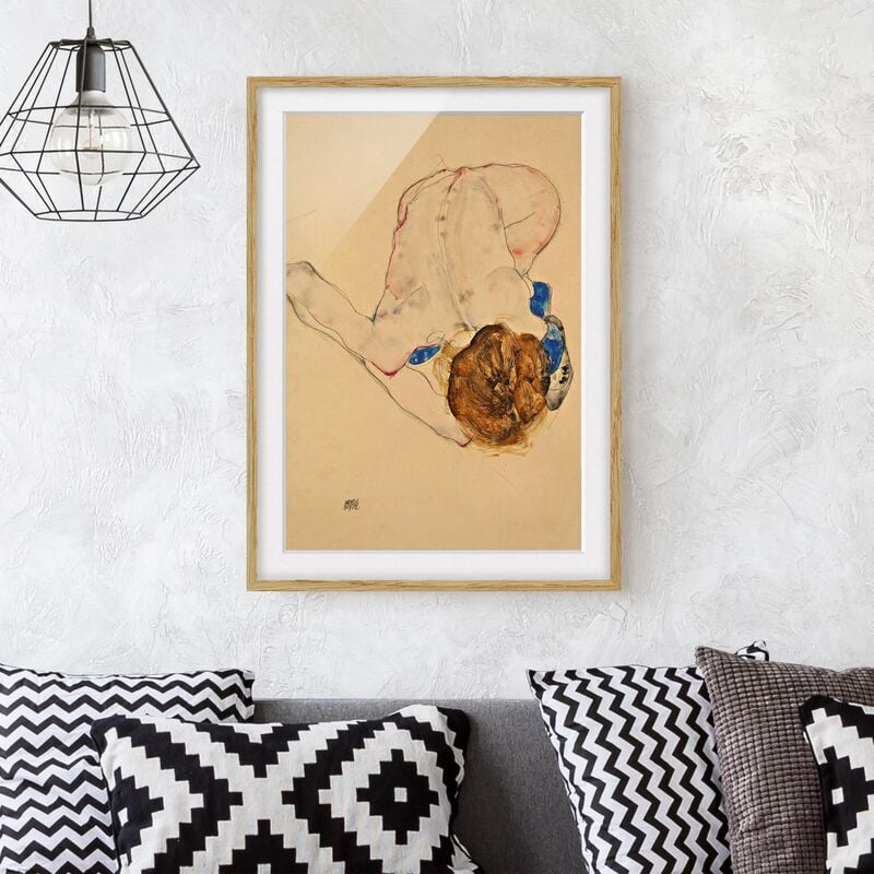 Póster enmarcado - Egon Schiele - Nude With Blue Stockings Bending Forward Dimensión LxA: 70cm x 50cm, Marco: Roble
Póster enmarcado - Egon Schiele - Nude With Blue Stockings Bending Forward Dimensión LxA: 70cm x 50cm, Marco: Roble