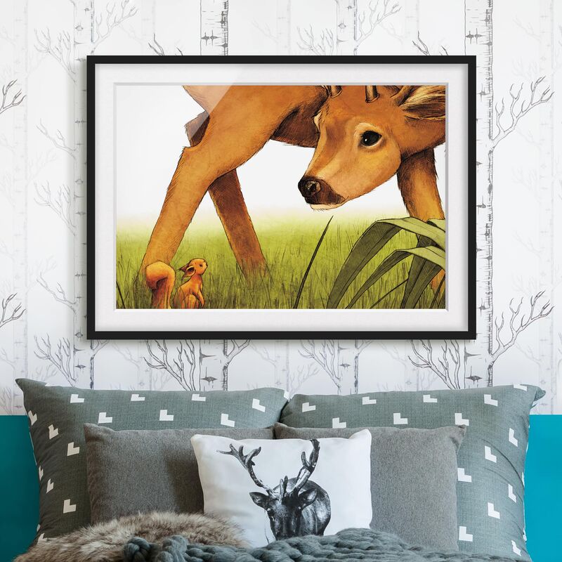 Póster enmarcado - Einhörnchen Meets The Deer Dimensión LxA: 70cm x 100cm, Marco: Negro
Póster enmarcado - Einhörnchen Meets The Deer Dimensión LxA: 70cm x 100cm, Marco: Negro