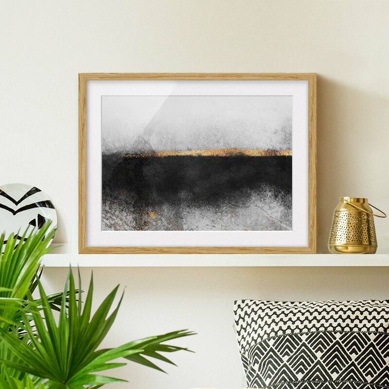 Póster enmarcado - Estratto Golden Horizon Bianco e nero Dimensión LxA: 30cm x 40cm, Marco: Roble
Póster enmarcado - Estratto Golden Horizon Bianco e nero Dimensión LxA: 30cm x 40cm, Marco: Roble
