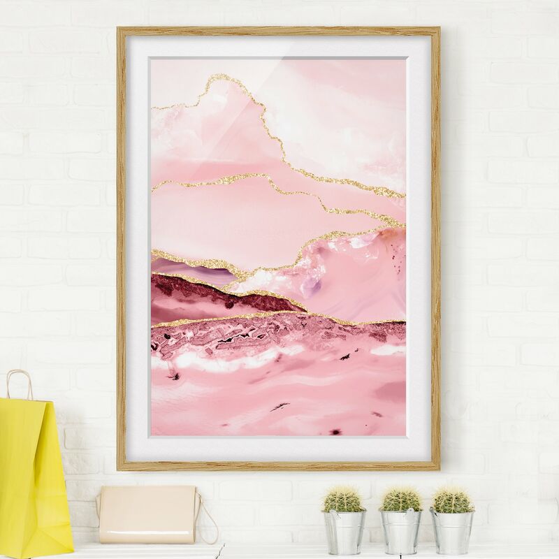 Póster enmarcado - Estratto Monti rosa con Golden Lines Dimensión LxA: 100cm x 70cm, Marco: Roble
Póster enmarcado - Estratto Monti rosa con Golden Lines Dimensión LxA: 100cm x 70cm, Marco: Roble