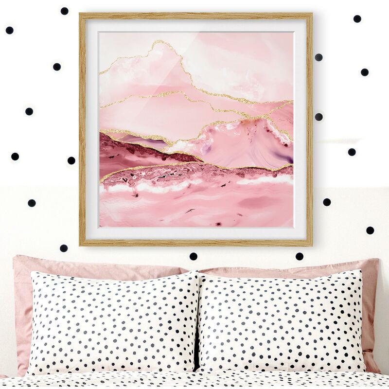Póster enmarcado - Estratto Monti rosa con Golden Lines Dimensión LxA: 20cm x 20cm, Marco: Roble
Póster enmarcado - Estratto Monti rosa con Golden Lines Dimensión LxA: 20cm x 20cm, Marco: Roble