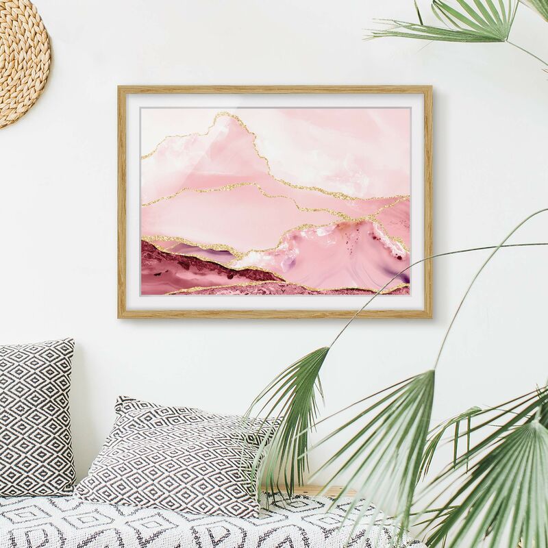 Póster enmarcado - Estratto Monti rosa con Golden Lines Dimensión LxA: 18cm x 24cm, Marco: Roble
Póster enmarcado - Estratto Monti rosa con Golden Lines Dimensión LxA: 18cm x 24cm, Marco: Roble