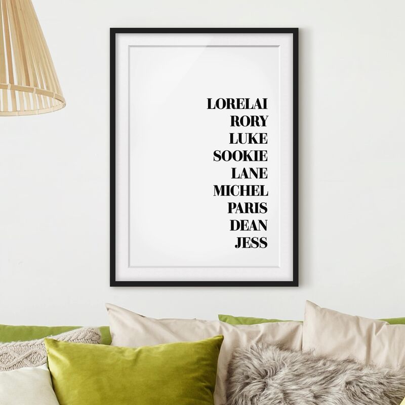 Póster enmarcado - Favorite Shows - Gilmore Girls Dimensión LxA: 100cm x 70cm, Marco: Negro
Póster enmarcado - Favorite Shows - Gilmore Girls Dimensión LxA: 100cm x 70cm, Marco: Negro