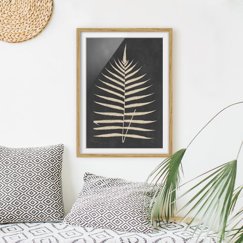Póster enmarcado - Felce Con Struttura Di Lino Iii Dimensión LxA: 100cm x 70cm, Marco: Roble
Póster enmarcado - Felce Con Struttura Di Lino Iii Dimensión LxA: 100cm x 70cm, Marco: Roble
