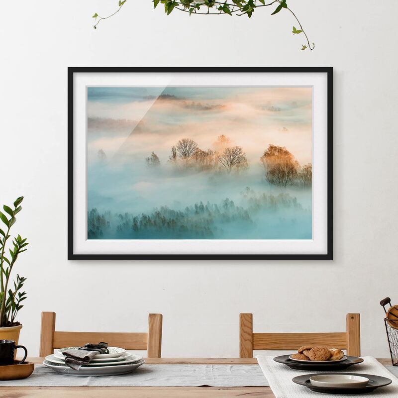 Póster enmarcado - Fog At Sunrise Dimensión LxA: 18cm x 24cm, Marco: Negro
Póster enmarcado - Fog At Sunrise Dimensión LxA: 18cm x 24cm, Marco: Negro