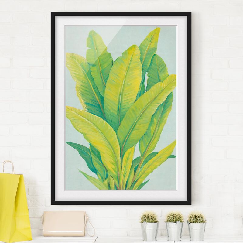 Póster enmarcado - Foglie Di Banano Giallo-Verdi Dimensión LxA: 55cm x 40cm, Marco: Negro
Póster enmarcado - Foglie Di Banano Giallo-Verdi Dimensión LxA: 55cm x 40cm, Marco: Negro