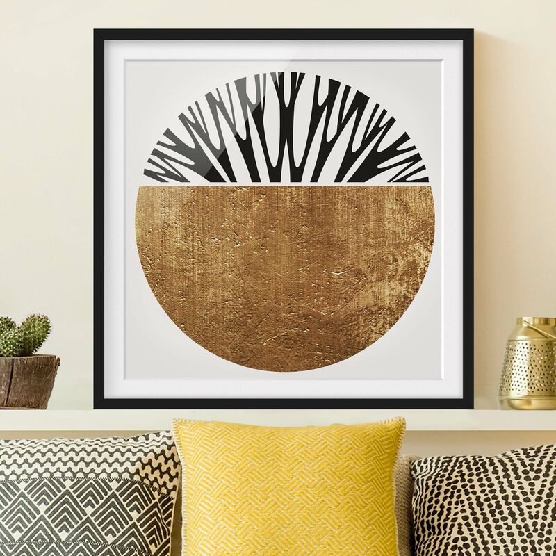 Póster enmarcado - Forme astratte - cerchio dorato Dimensión LxA: 70cm x 70cm, Marco: Negro
Póster enmarcado - Forme astratte - cerchio dorato Dimensión LxA: 70cm x 70cm, Marco: Negro