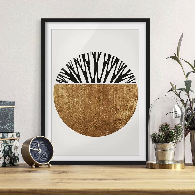Póster enmarcado - Forme astratte - cerchio dorato Dimensión LxA: 70cm x 50cm, Marco: Negro
Póster enmarcado - Forme astratte - cerchio dorato Dimensión LxA: 70cm x 50cm, Marco: Negro