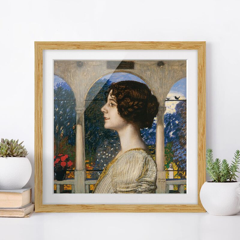 Póster enmarcado - Franz Von Stuck - Female Portrait Dimensión LxA: 50cm x 50cm, Marco: Roble
Póster enmarcado - Franz Von Stuck - Female Portrait Dimensión LxA: 50cm x 50cm, Marco: Roble