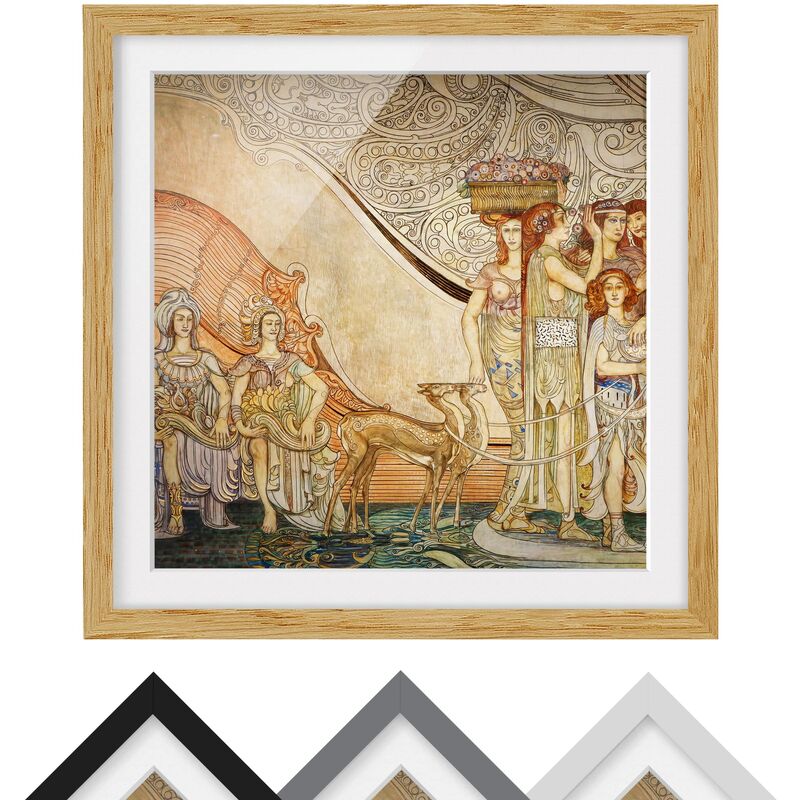 Póster enmarcado - Galileo Chini - Decoration Of Berzieri Detail 5 Dimensión LxA: 70cm x 70cm, Marco: Roble
Póster enmarcado - Galileo Chini - Decoration Of Berzieri Detail 5 Dimensión LxA: 70cm x 70cm, Marco: Roble