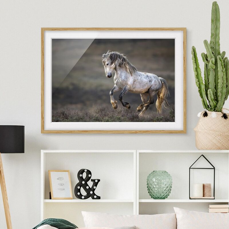 Póster enmarcado - Galloping Through The Heather Dimensión LxA: 40cm x 55cm, Marco: Roble
Póster enmarcado - Galloping Through The Heather Dimensión LxA: 40cm x 55cm, Marco: Roble