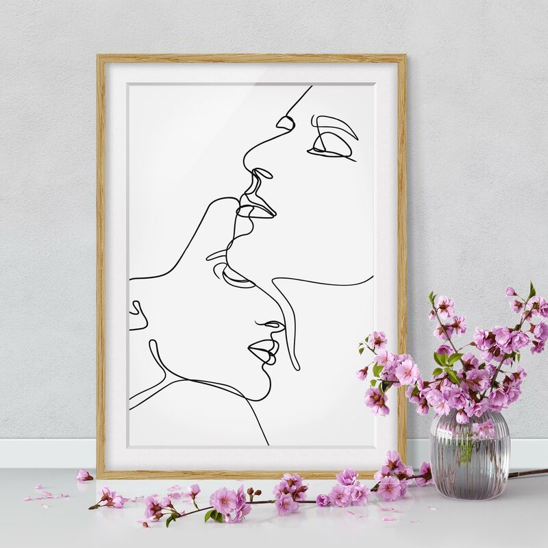 Póster enmarcado - Gentle Line Art Faces Bianco e nero Dimensión LxA: 70cm x 50cm, Marco: Roble
Póster enmarcado - Gentle Line Art Faces Bianco e nero Dimensión LxA: 70cm x 50cm, Marco: Roble