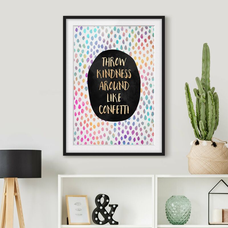 Póster enmarcado - Gentilezza buttare in giro come coriandoli Dimensión LxA: 24cm x 18cm, Marco: Negro
Póster enmarcado - Gentilezza buttare in giro come coriandoli Dimensión LxA: 24cm x 18cm, Marco: Negro