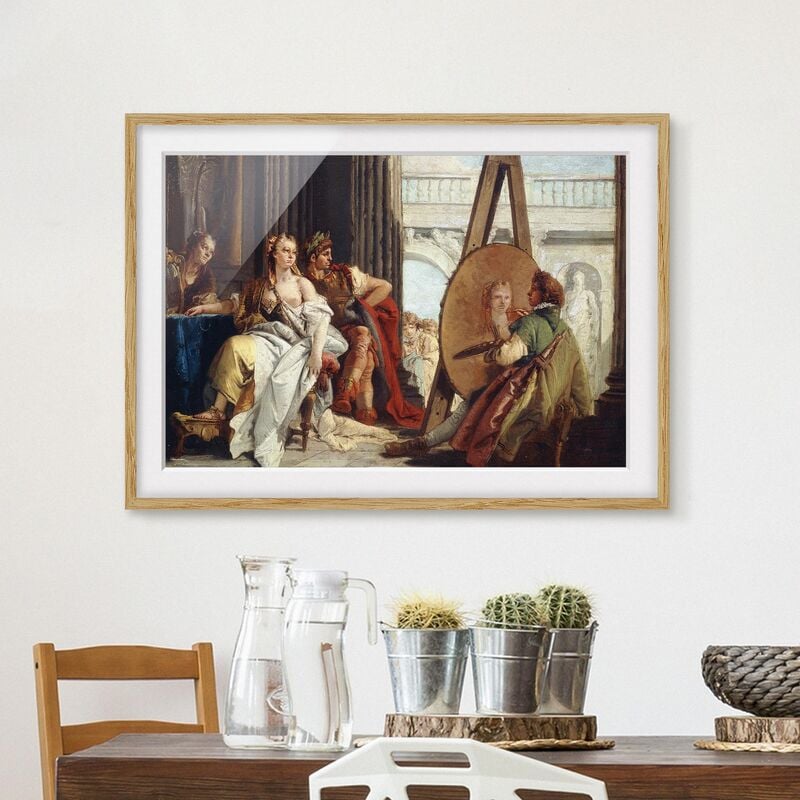Póster enmarcado - Giovanni Battista Tiepolo - Alexander The Great Dimensión LxA: 18cm x 24cm, Marco: Roble
Póster enmarcado - Giovanni Battista Tiepolo - Alexander The Great Dimensión LxA: 18cm x 24cm, Marco: Roble