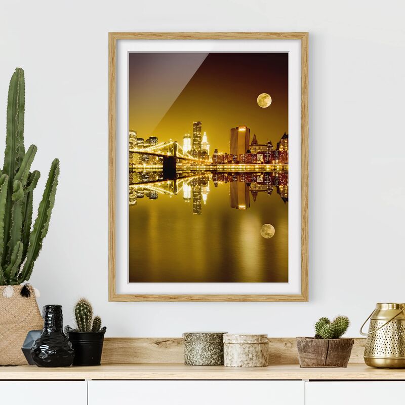 Póster enmarcado - Golden New York Dimensión LxA: 40cm x 30cm, Marco: Roble
Póster enmarcado - Golden New York Dimensión LxA: 40cm x 30cm, Marco: Roble