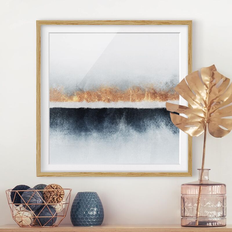 Póster enmarcado - Golden Horizon Acquerello Dimensión LxA: 20cm x 20cm, Marco: Roble
Póster enmarcado - Golden Horizon Acquerello Dimensión LxA: 20cm x 20cm, Marco: Roble