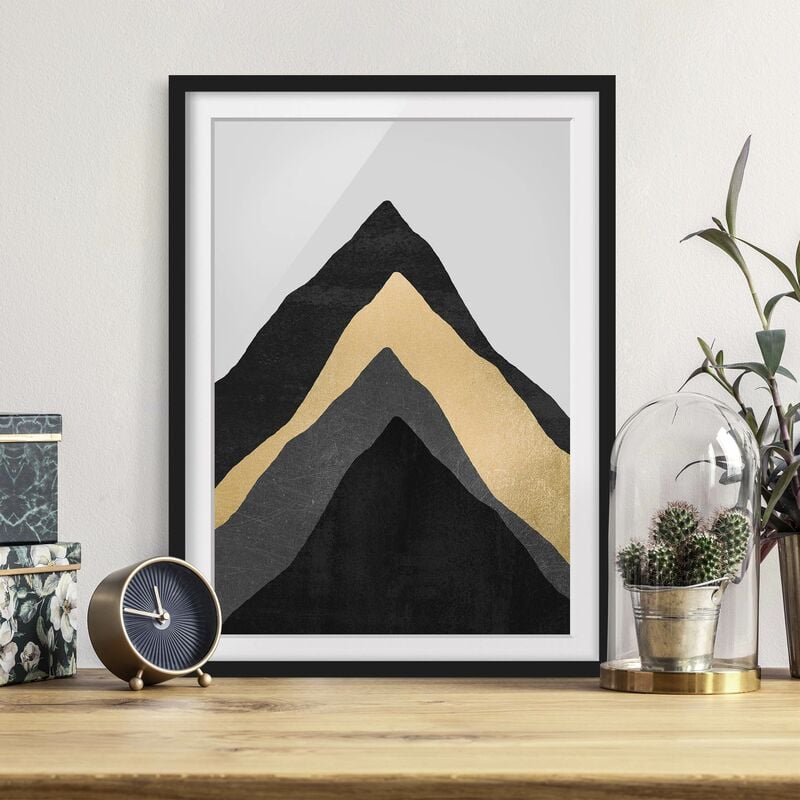 Póster enmarcado - Goldener Berg Nero Bianco Dimensión LxA: 70cm x 50cm, Marco: Negro
Póster enmarcado - Goldener Berg Nero Bianco Dimensión LxA: 70cm x 50cm, Marco: Negro