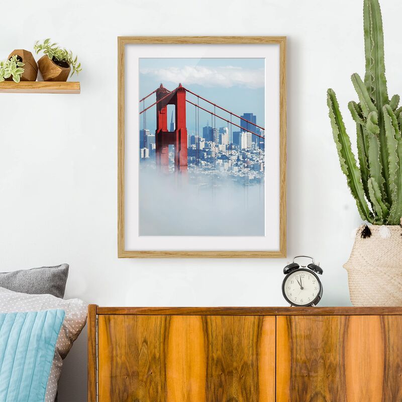 Póster enmarcado - Good Morning San Francisco! Dimensión LxA: 40cm x 30cm, Marco: Roble
Póster enmarcado - Good Morning San Francisco! Dimensión LxA: 40cm x 30cm, Marco: Roble