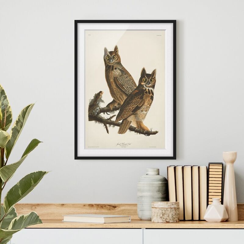 Póster enmarcado - Grafico parete Vintage Due Gufi Grandi Dimensión LxA: 100cm x 70cm, Marco: Negro
Póster enmarcado - Grafico parete Vintage Due Gufi Grandi Dimensión LxA: 100cm x 70cm, Marco: Negro