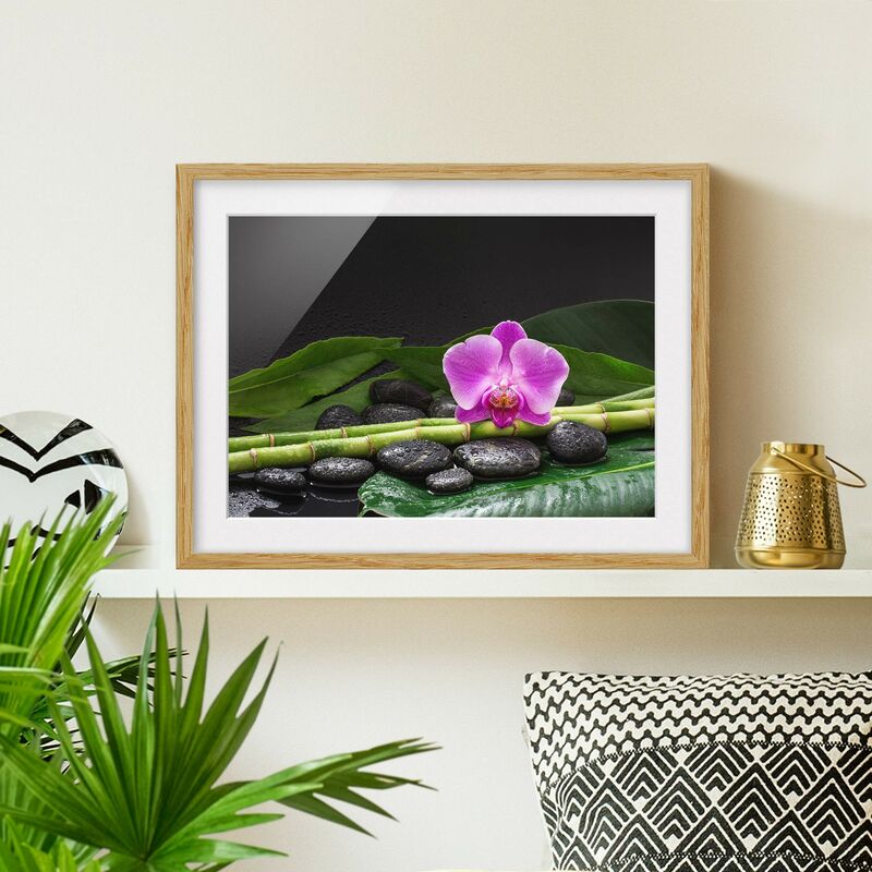 Póster enmarcado - Green Bamboo Con L'orchidea Blossom Dimensión LxA: 18cm x 24cm, Marco: Roble
Póster enmarcado - Green Bamboo Con L'orchidea Blossom Dimensión LxA: 18cm x 24cm, Marco: Roble
