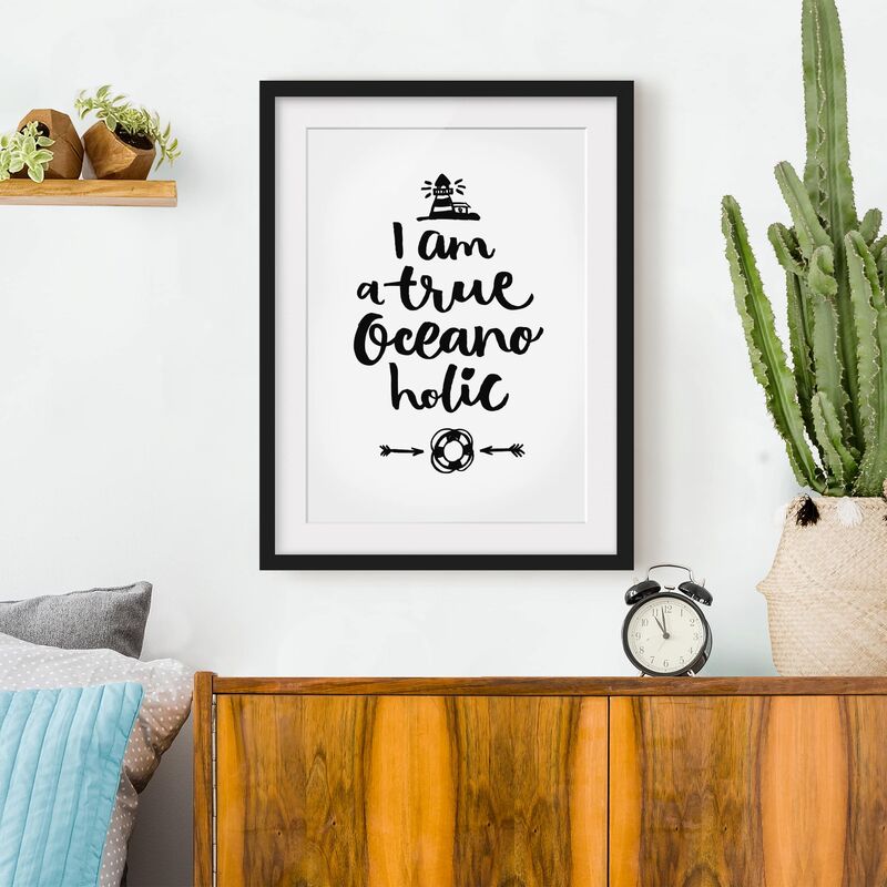 Póster enmarcado - I Am A True Oceanoholic Dimensión LxA: 70cm x 50cm, Marco: Negro
Póster enmarcado - I Am A True Oceanoholic Dimensión LxA: 70cm x 50cm, Marco: Negro