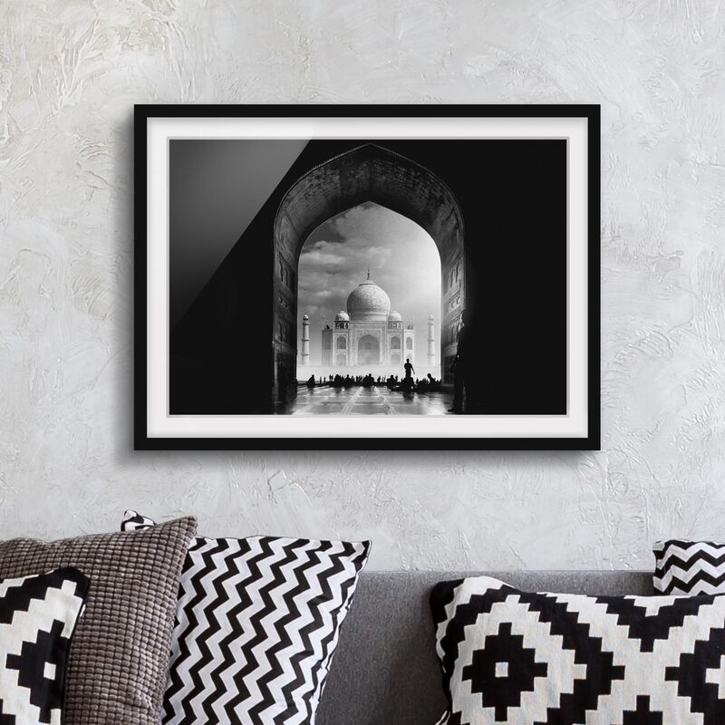 Póster enmarcado - Il Gateway al Taj Mahal Dimensión LxA: 70cm x 100cm, Marco: Negro
Póster enmarcado - Il Gateway al Taj Mahal Dimensión LxA: 70cm x 100cm, Marco: Negro