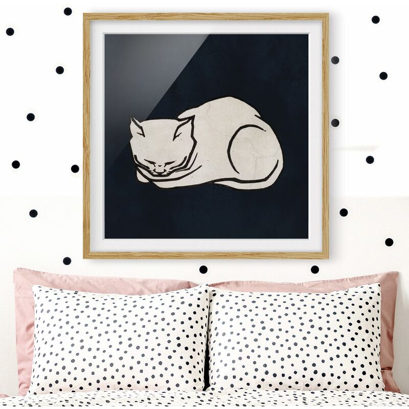 Póster enmarcado - Illustrazione di gatto che dorme Dimensión LxA: 30cm x 30cm, Marco: Roble
Póster enmarcado - Illustrazione di gatto che dorme Dimensión LxA: 30cm x 30cm, Marco: Roble