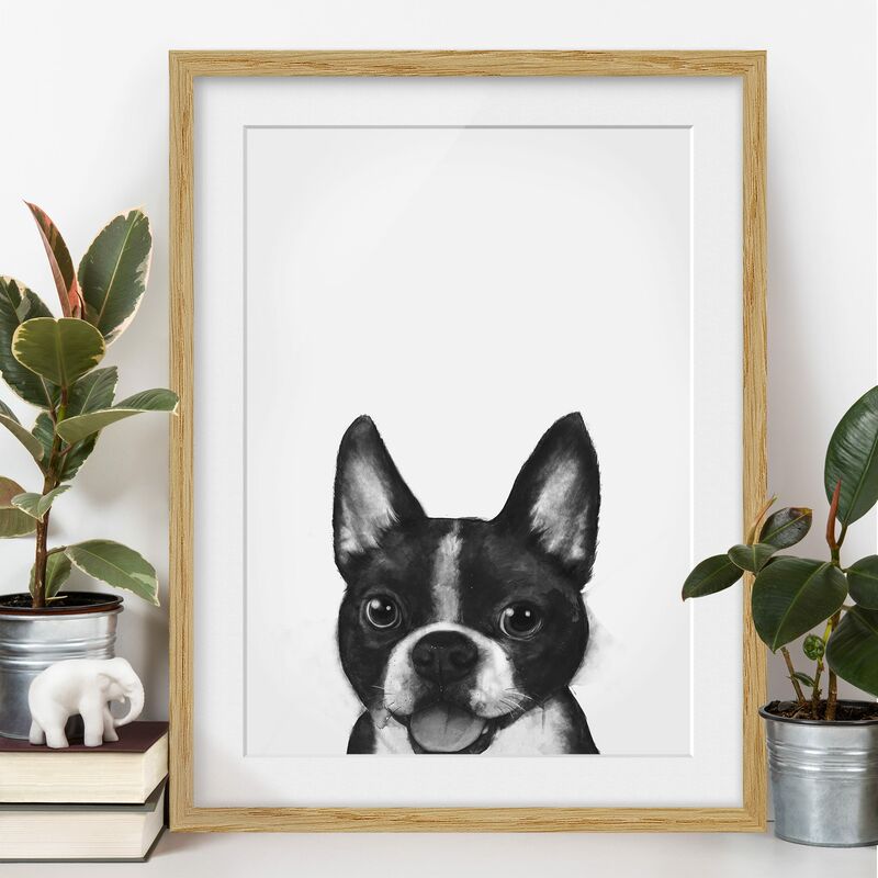 Póster enmarcado - Illustrazione Dog Boston Monochrome Pittura Dimensión LxA: 40cm x 30cm, Marco: Roble
Póster enmarcado - Illustrazione Dog Boston Monochrome Pittura Dimensión LxA: 40cm x 30cm, Marco: Roble